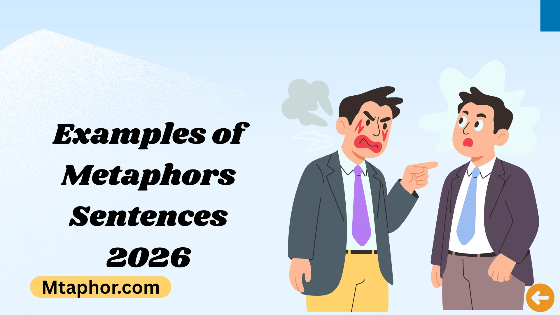 Examples of Metaphors Sentences