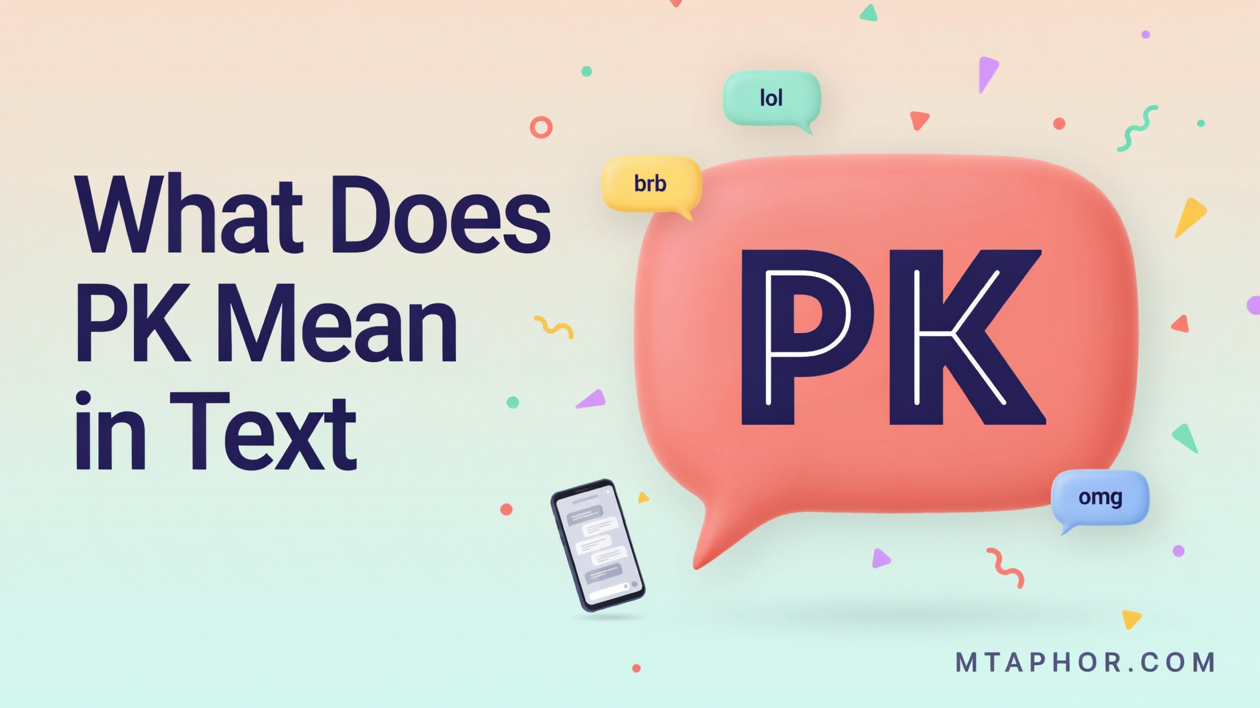 What Does PK Mean in Text