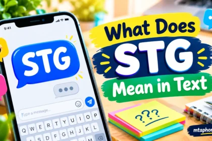 What Does STG Mean in Text