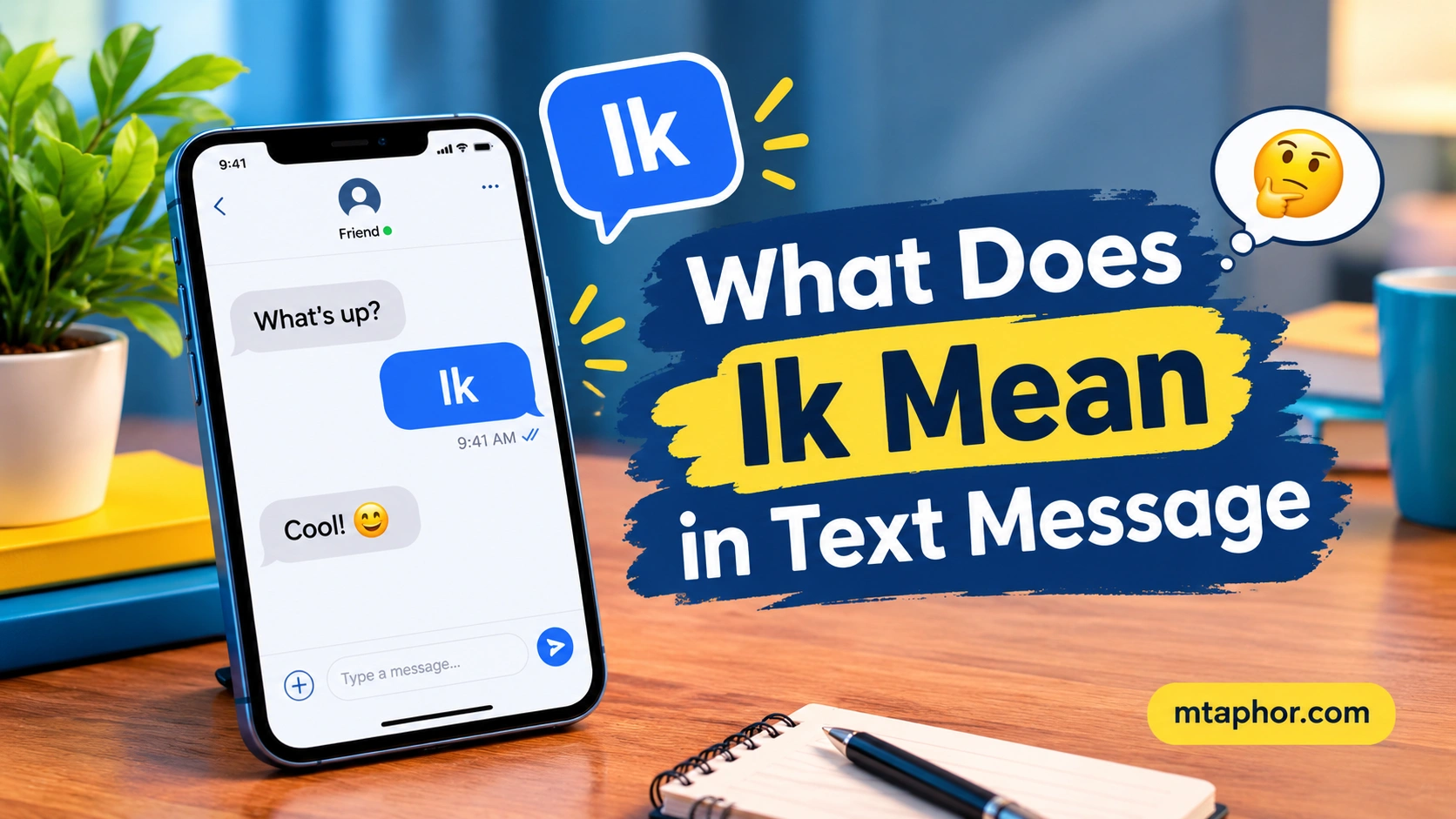 What Does Ik Mean in Text Message