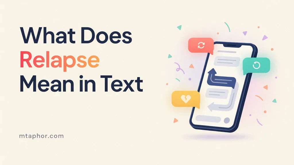 What Does Relapse Mean in Text