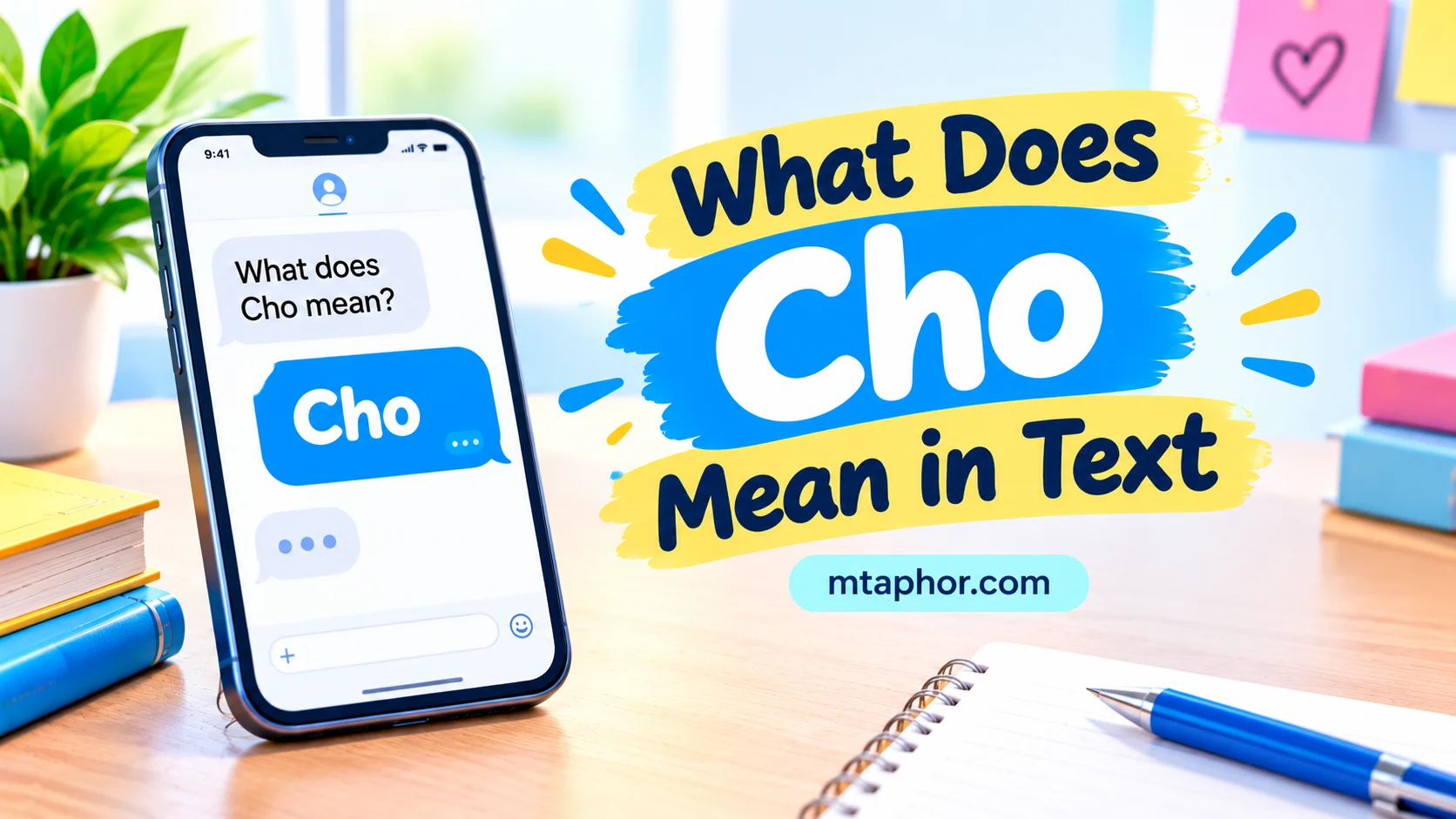 What Does Cho Mean in Text